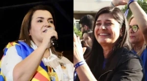 As candidatas à Prefeitura de Campo Grande, Adriane Lopes (PP) e Rose Modesto (União Brasil) • Arte CNN/Reprodução