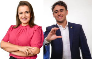 Nikolas Ferreira e Adriane Lopes - Montagem