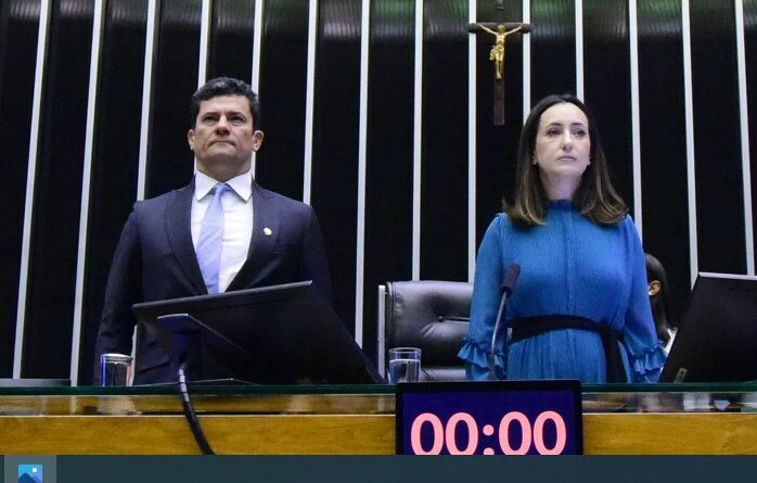 Sergio e Rosangela Moro Foto: Cleia Viana/Câmara dos Deputados