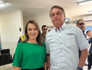 Adriane Lopes e Bolsonaro - Foto: Reprodução Redes Sociais