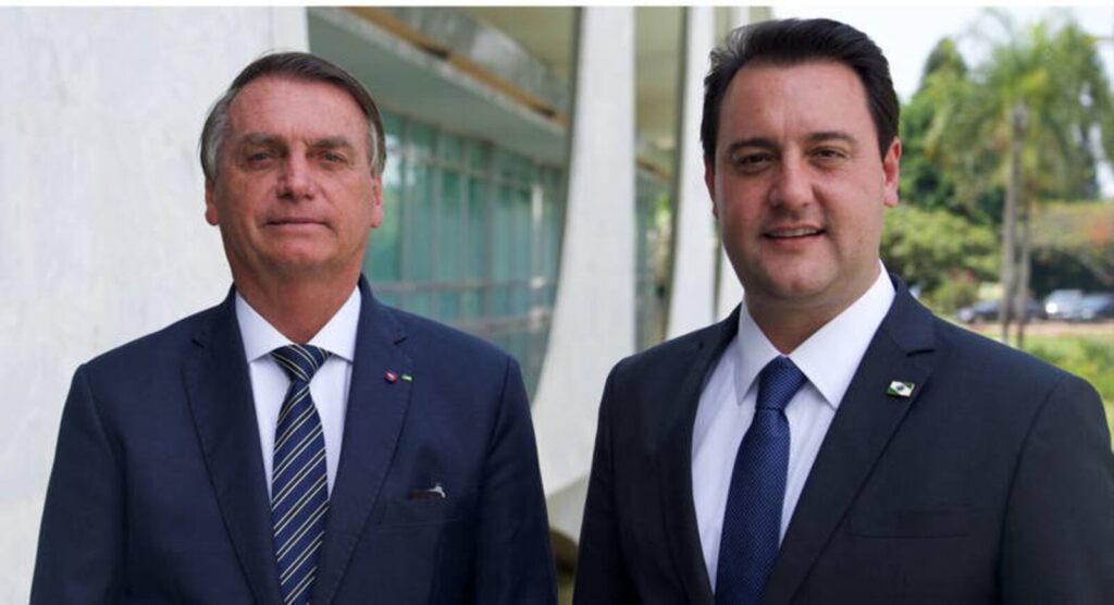 Jair Bolsonaro e Ratinho Junior - Foto: Record TV