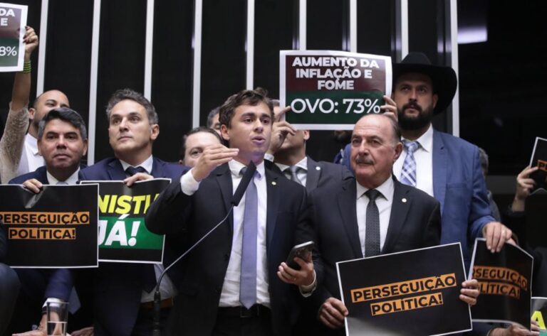 Nikolas Ferreira discursa na Câmara Foto: Bruno Spada/Câmara dos Deputados