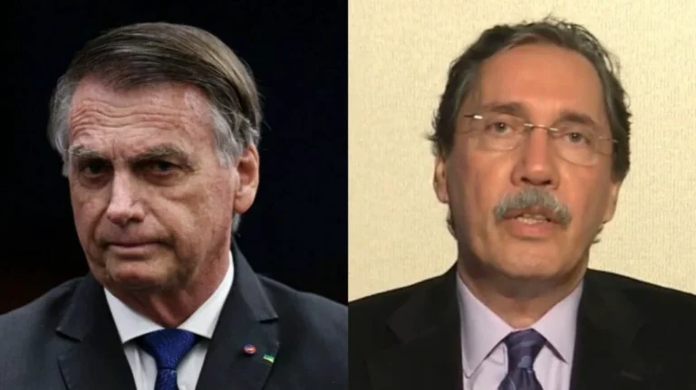 Jair Bolsonaro e Merval Pereira Foto: Ton Molina/STF; Foto: Reprodução/YouTube Academia Brasileira de Letras