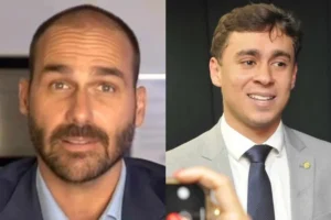 Eduardo Bolsonaro e Nikolas Ferreira - Foto: Reprodução/YouTube; Minervino Júnior/CB