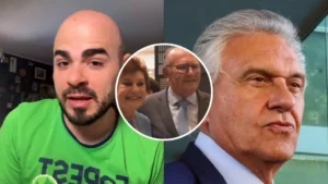 Firmino Cortada, governador de Goiás, Ronaldo Caiado, Guiomar Mendes e Gilmar Mendes