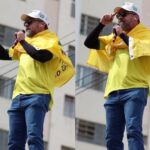 Pollon é barrado no trio elétrico, acusa políticos de usar manifestação como pré-campanha e depois sobe para expor “teatro”