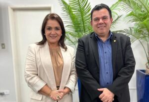 Prefeita Adriane Lopes e o Controlador-Geral Elton Dione de Souza