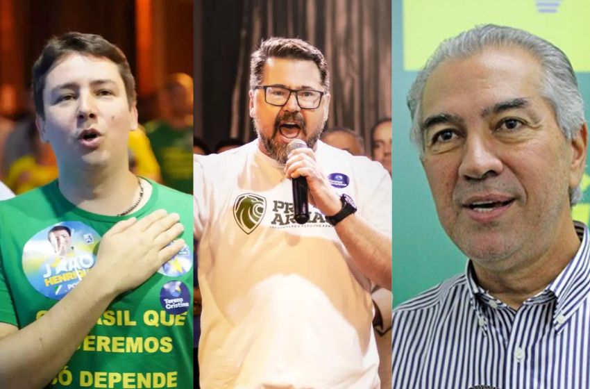 João Henrique, Marcos Pollon e Reinaldo Azambuja - Foto: Redes Sociais