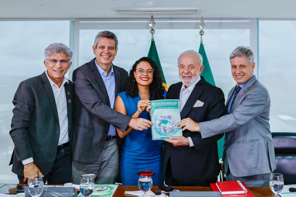 Lula recebeu lideranças da Contag em 2024 Foto: Ricardo Stuckert / PR