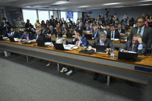 Parlamentares na CPMI do INSS Foto: Jefferson Rudy/Agência Senado