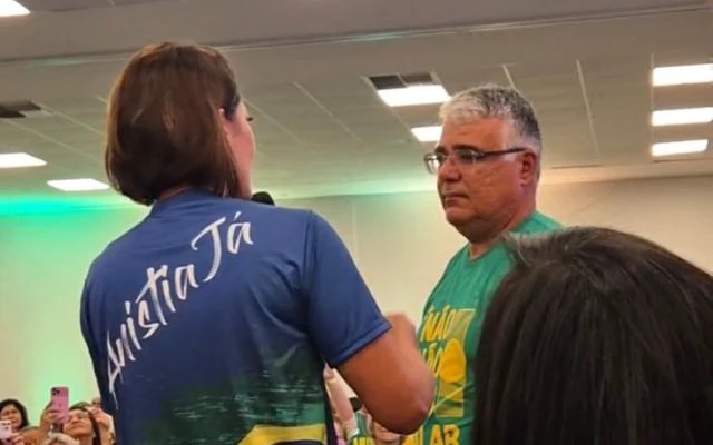 Michelle Bolsonaro e Eduardo Girão Foto: Reprodução Instagram