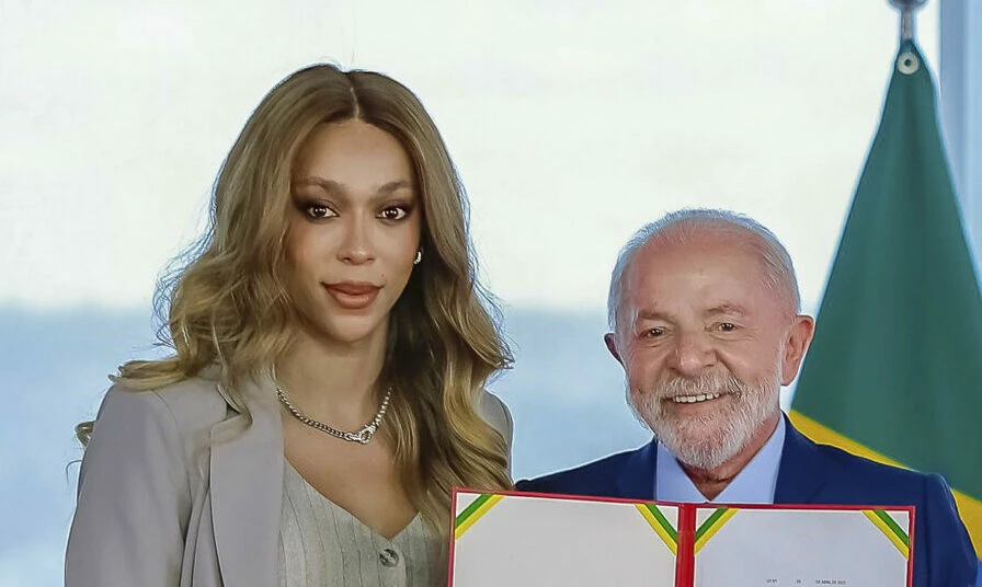 Erika Hilton e presidente Lula Foto: PR/Ricardo Stuckert