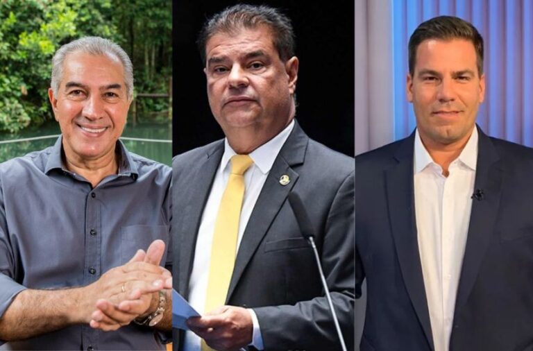 Reinaldo Azambuja, Nelsinho Trad e Capitão Contar - Foto: Montagem Redes Sociais/Jefferson Rudy, Agência Senado