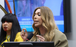 Erika Hilton em sessão da Comissão da Mulher Foto: Kayo Magalhães/Câmara dos Deputados