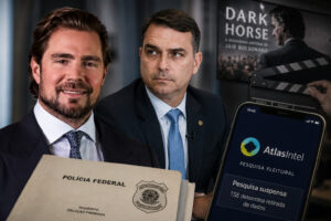 Daniel Vorcaro e Flávio Bolsonaro - Foto: IA