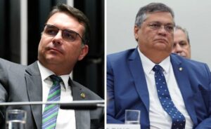 Flávio Bolsonaro e Flavio Dino Fotos: Jefferson Rudy/Agência Senado | Will Shutter / Câmara dos Deputados