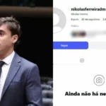 Perfil de Nikolas Ferreira aparece sem publicações e sem foto no Instagram